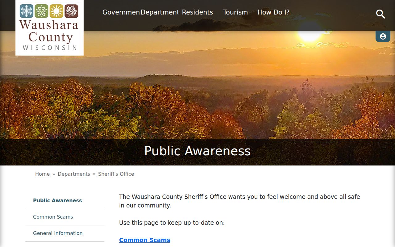 Waushara County VINE custody-notification and public-awareness record resources